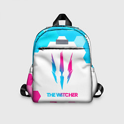 Детский рюкзак The Witcher neon gradient style, цвет: 3D-принт