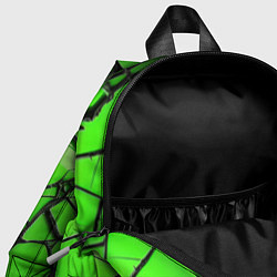 Детский рюкзак Зеленое треснутое стекло, цвет: 3D-принт — фото 2