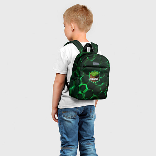 Детский рюкзак Minecraft Logo Плиты / 3D-принт – фото 5