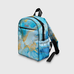 Детский рюкзак Лазурь с золотом, цвет: 3D-принт — фото 2