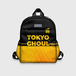 Детский рюкзак Tokyo Ghoul - gold gradient: символ сверху, цвет: 3D-принт