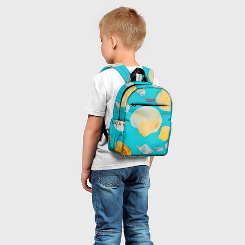 Детский рюкзак Лето, ракушки / 3D-принт – фото 5