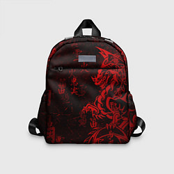 Детский рюкзак Красный дракон - иероглифы
