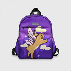 Детский рюкзак Лунный кролик с крыльями, цвет: 3D-принт