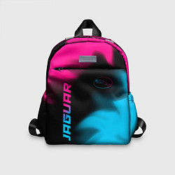 Детский рюкзак Jaguar - neon gradient: надпись, символ, цвет: 3D-принт