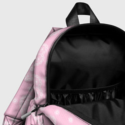 Детский рюкзак Розовое кружево сердечки, цвет: 3D-принт — фото 2