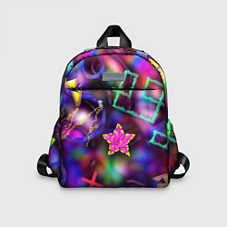 Детский рюкзак Праздничный street-art со звёздочкой, цвет: 3D-принт