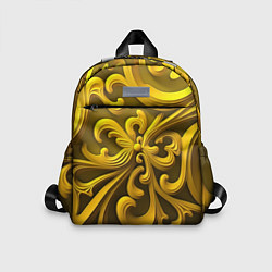Детский рюкзак Желтый объемный узор, цвет: 3D-принт