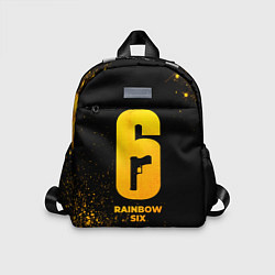 Детский рюкзак Rainbow Six - gold gradient, цвет: 3D-принт