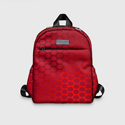 Детский рюкзак Сотовый красный градиент