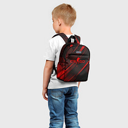 Детский рюкзак CS GO red light, цвет: 3D-принт — фото 2