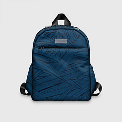 Детский рюкзак Стилизация трава тёмно-синий, цвет: 3D-принт