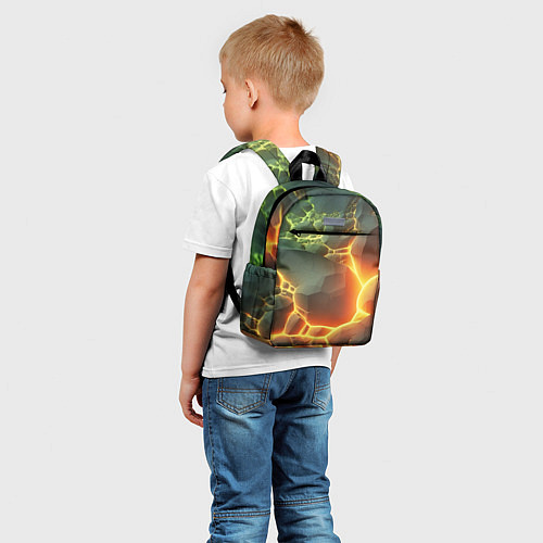 Детский рюкзак Валуны в лаве / 3D-принт – фото 5