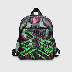 Детский рюкзак Зелёный элементаль киберпанк, цвет: 3D-принт