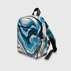 Детский рюкзак Разноцветная текстура океанического агата, цвет: 3D-принт — фото 2