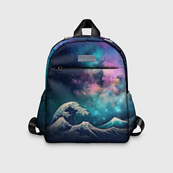 Детский рюкзак Космическая Большая волна в Канагаве, цвет: 3D-принт
