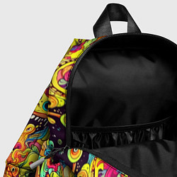 Детский рюкзак Космические зубастые чудовища, цвет: 3D-принт — фото 2