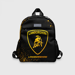 Детский рюкзак Lamborghini - gold gradient, цвет: 3D-принт