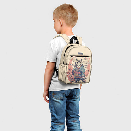 Детский рюкзак Кот-самурай / 3D-принт – фото 5