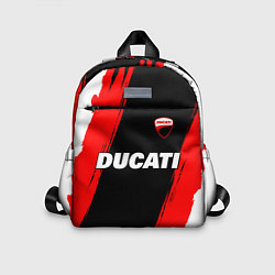 Детский рюкзак Ducati moto - красные полосы