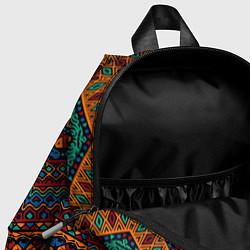 Детский рюкзак Этнический орнамент зигзаги, цвет: 3D-принт — фото 2