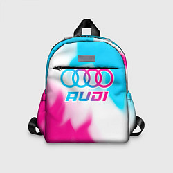 Детский рюкзак Audi neon gradient style, цвет: 3D-принт