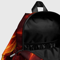 Детский рюкзак Костёр на чёрном фоне, цвет: 3D-принт — фото 2