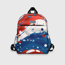 Детский рюкзак Брызги красок в цветах флага РФ