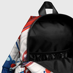 Детский рюкзак Брызги красок в цветах флага РФ, цвет: 3D-принт — фото 2