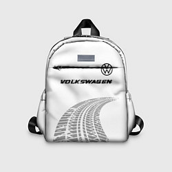 Детский рюкзак Volkswagen speed на светлом фоне со следами шин: с, цвет: 3D-принт