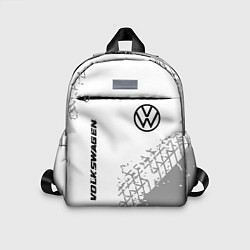 Детский рюкзак Volkswagen speed на светлом фоне со следами шин: н, цвет: 3D-принт