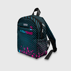 Детский рюкзак Yamaha - neon gradient: символ сверху, цвет: 3D-принт — фото 2