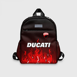 Детский рюкзак Ducati- красное пламя