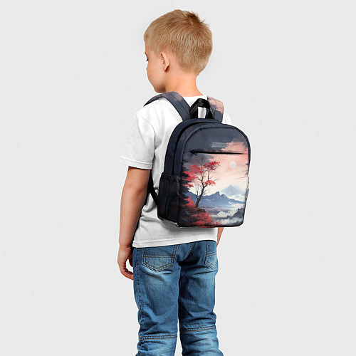 Детский рюкзак Луна над горами / 3D-принт – фото 5