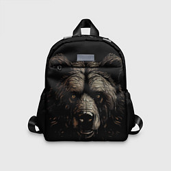 Детский рюкзак Крупная морда медведя, цвет: 3D-принт