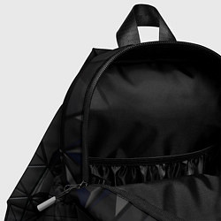 Детский рюкзак Черная объемная текстура, цвет: 3D-принт — фото 2
