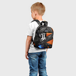 Детский рюкзак Juventus orange black style, цвет: 3D-принт — фото 2