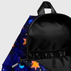 Детский рюкзак Мультяшный космос темно-синий, цвет: 3D-принт — фото 2