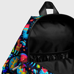 Детский рюкзак Космические веселые монстрики, цвет: 3D-принт — фото 2