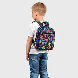 Детский рюкзак Космические веселые монстрики, цвет: 3D-принт — фото 2