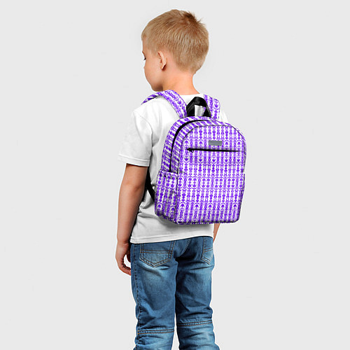Детский рюкзак Сине-белый батик / 3D-принт – фото 5