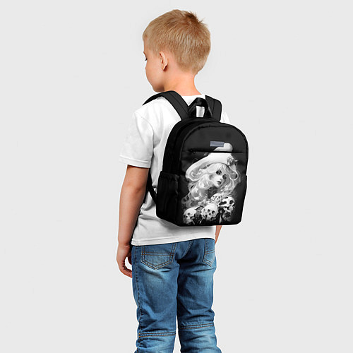 Детский рюкзак Ведьма в белой треуголке / 3D-принт – фото 5