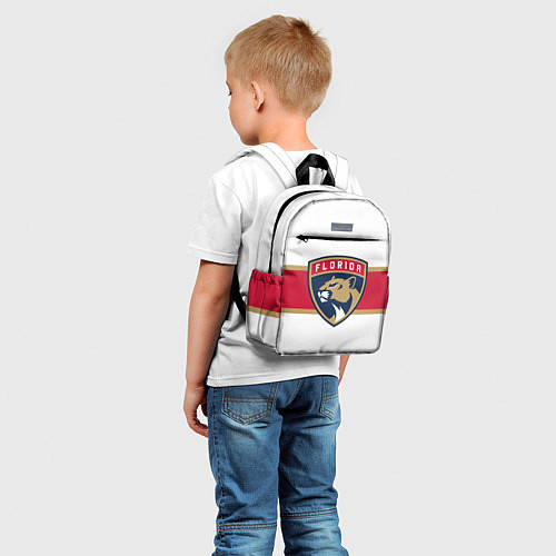 Детский рюкзак Florida panthers - uniform - hockey / 3D-принт – фото 5
