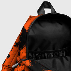 Детский рюкзак Огненный оранжевый абстракция, цвет: 3D-принт — фото 2