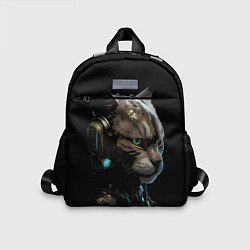 Детский рюкзак Кибер кот, цвет: 3D-принт