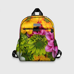 Детский рюкзак Паттерн цветочный, цвет: 3D-принт