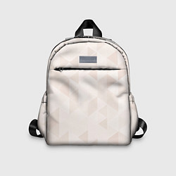 Детский рюкзак Бежевый треугольный, цвет: 3D-принт