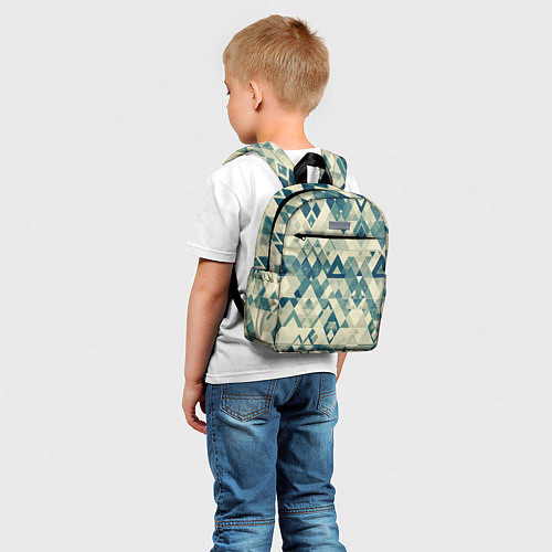 Детский рюкзак Абстракция светло-зеленый / 3D-принт – фото 5