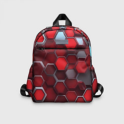 Детский рюкзак Cyber hexagon red