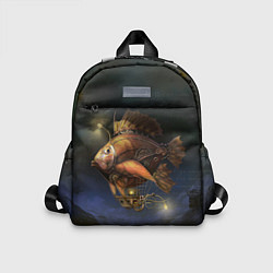 Детский рюкзак Рыба-дирижабль в ночи, цвет: 3D-принт